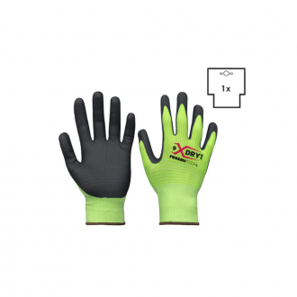 1 PAIRE DE GANTS NYLON-SPANDEX/NITRILE MICRO-MOUSSE RESPIRANTE TAILLE 10