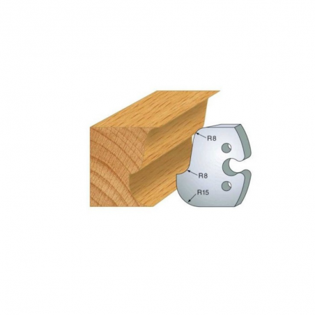 JEU DE 2 FERS PROFILES ACIER HT 50MM  N°224